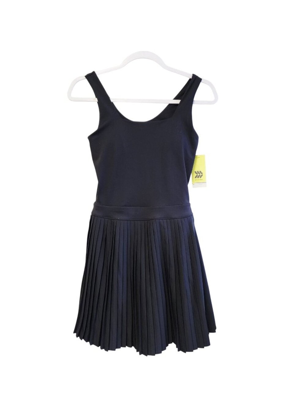 All In Motion Womens Black Pleated Active Dress Size XS Recycled Polyester New